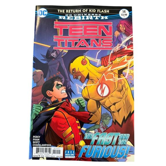 DC Universe Rebirth TEEN TITANS #14 Return of Kid Flash Comic Book 2018 - Picture 1 of 2